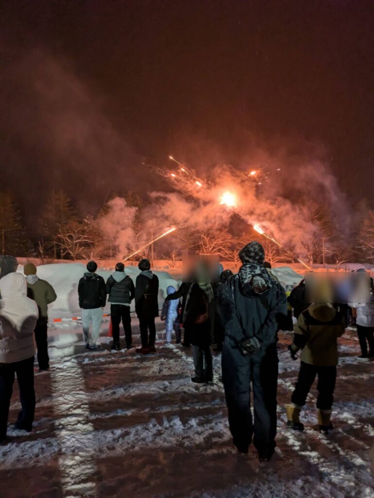 十和田湖冬物語　花火