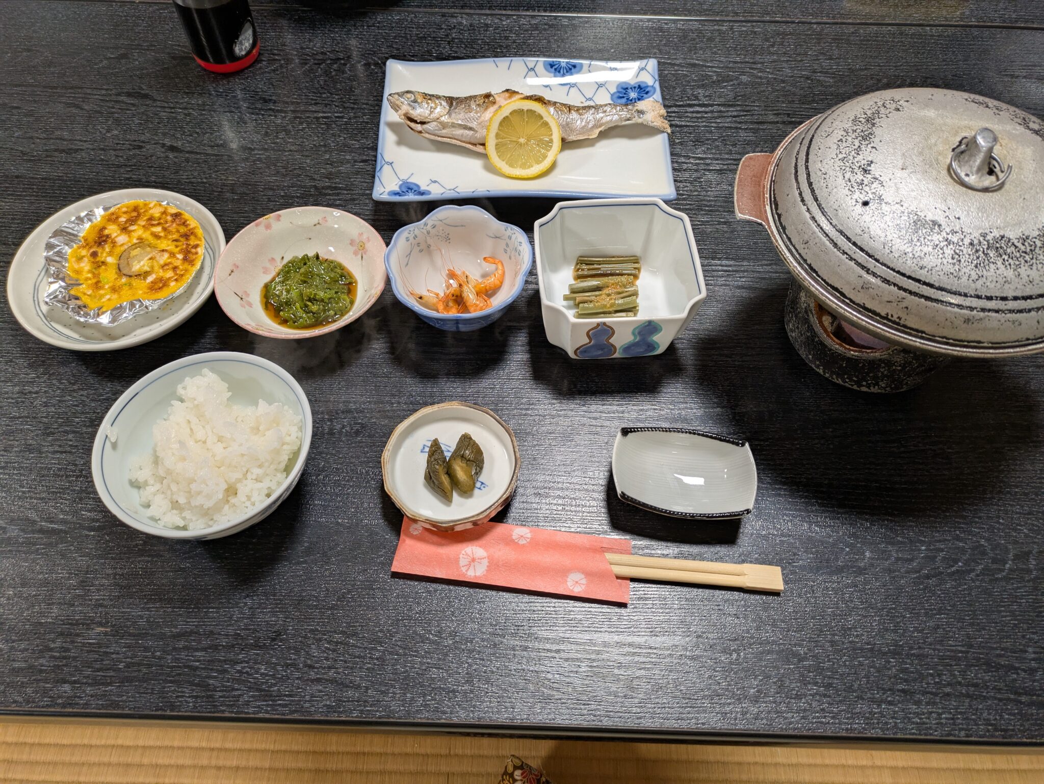 春山荘　夕食
