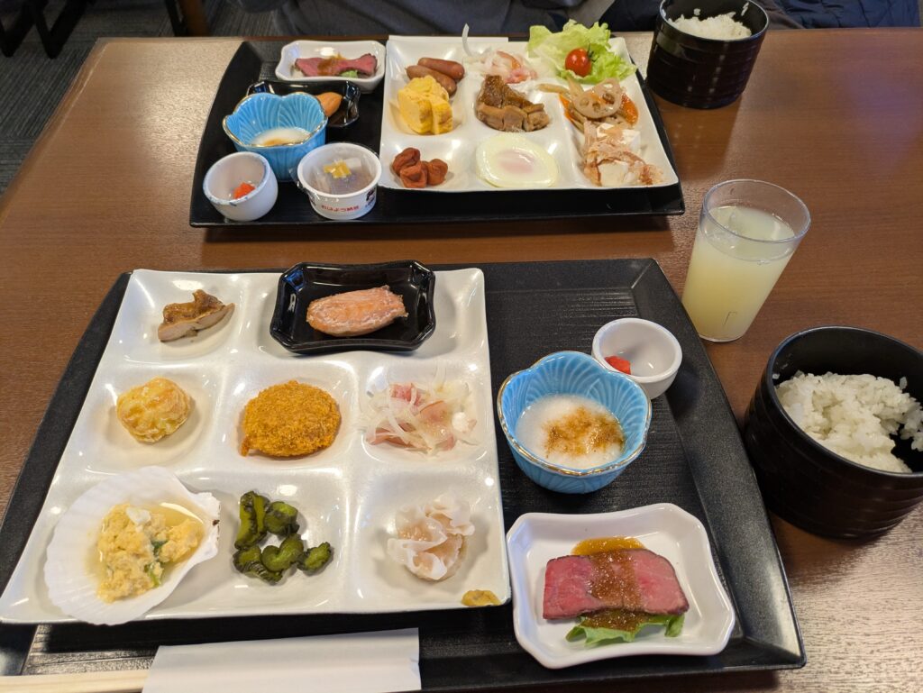 まちなか温泉　ふる河亭　朝食バイキング