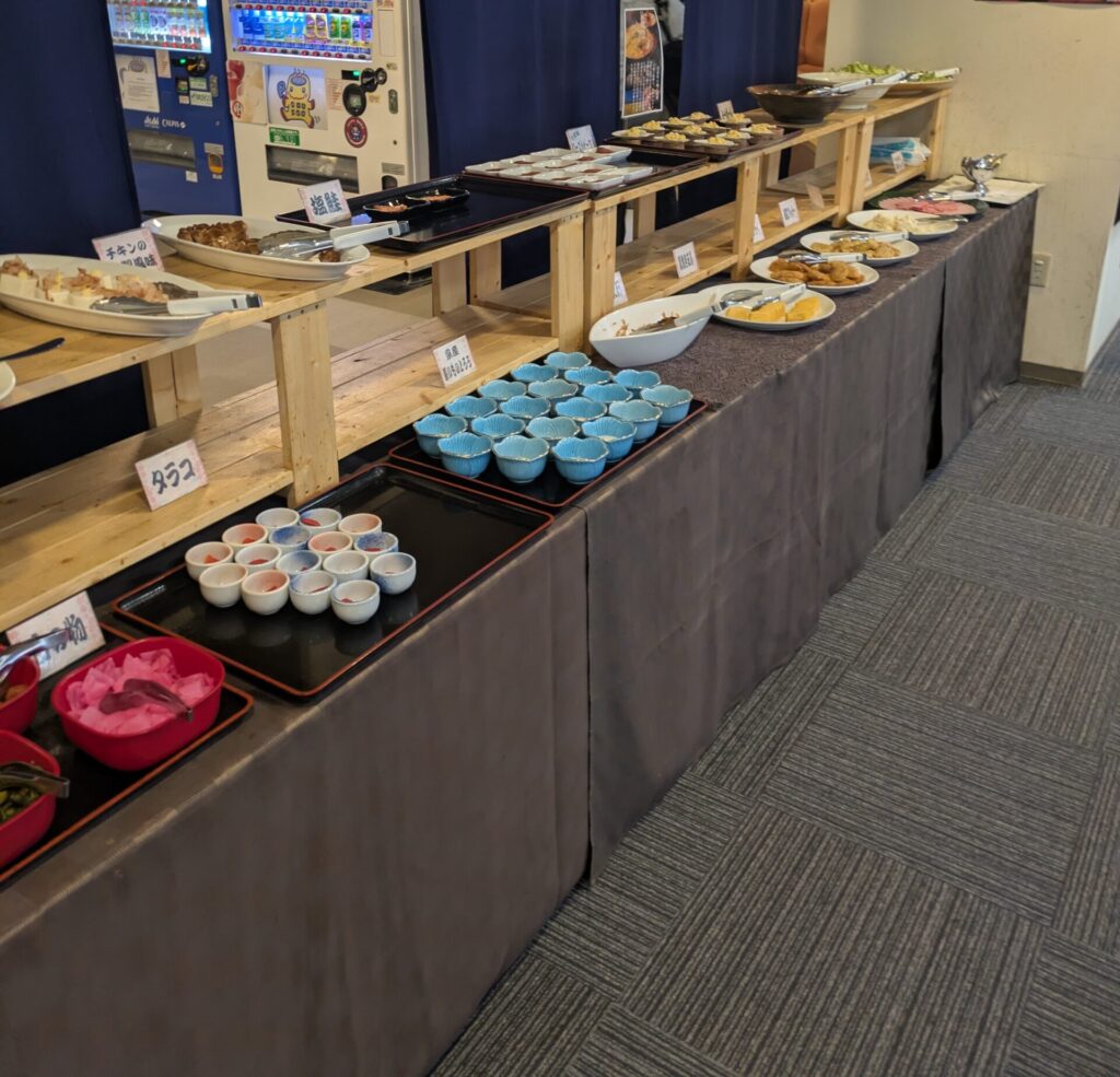 まちなか温泉　朝食バイキング