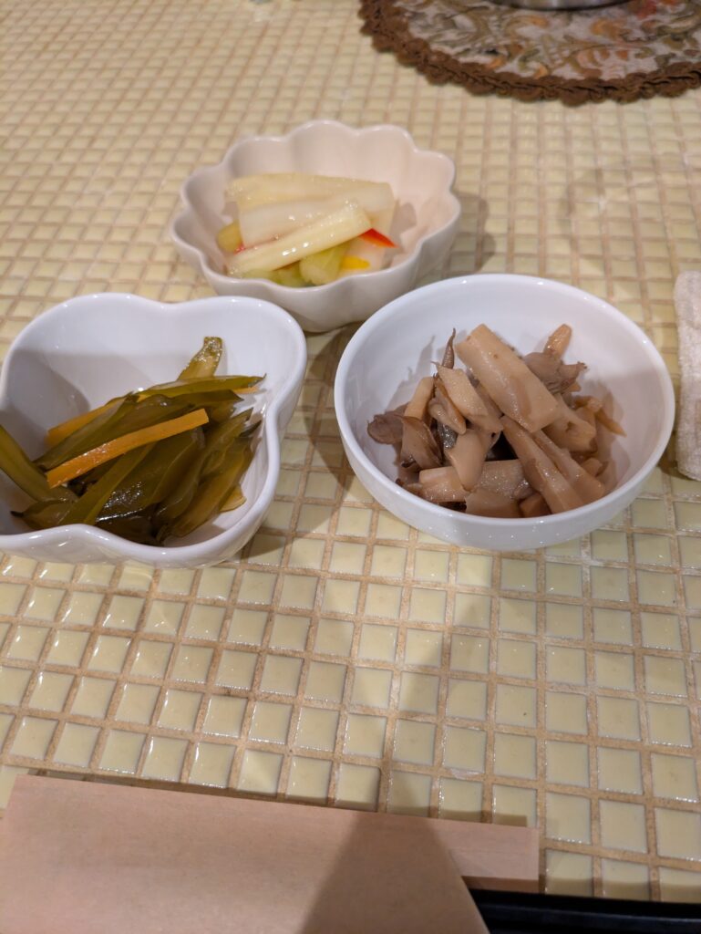 お通し３種類