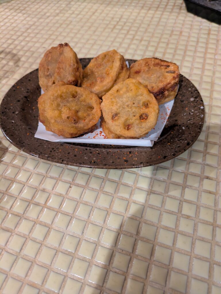 れんこんはさみあげ